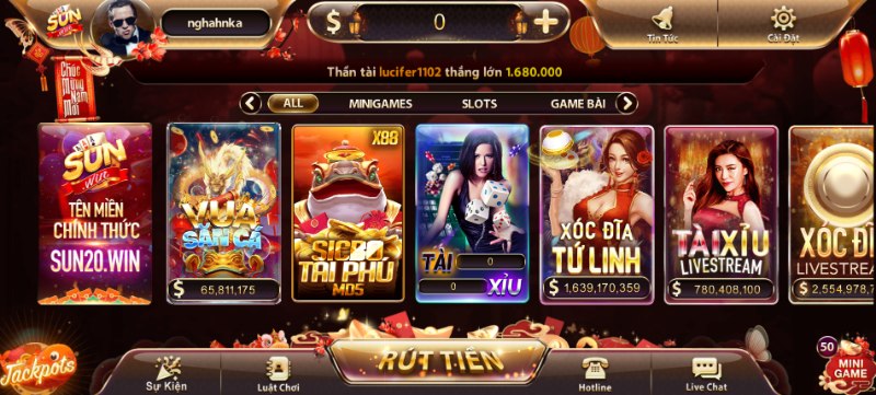 Sunwin là địa chỉ đang được nhiều anh em tin tưởng tham gia